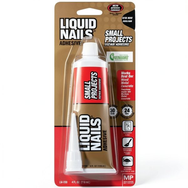 Liquid Nails LN-700 4-Ounce Adhesive Caulk Small Projects Waterproof-1