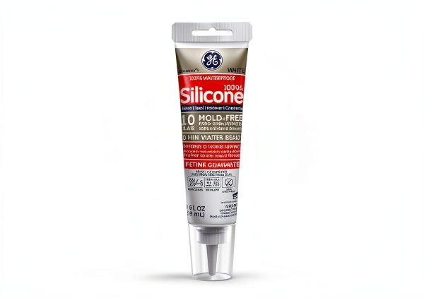 GE Advanced Silicone Waterproof Kitchen & Bath Sealant 2.8oz Clear-2