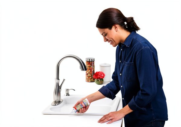 GE Advanced Silicone Waterproof Kitchen & Bath Sealant 2.8oz Clear-3