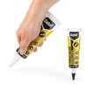 Selsil Siliconized Super Acrylic Latex Sealant White Paintable 5.5 oz-4