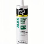 DAP Alex Acrylic Latex Caulk White 10.1 Oz for Indoor Outdoor Use-0