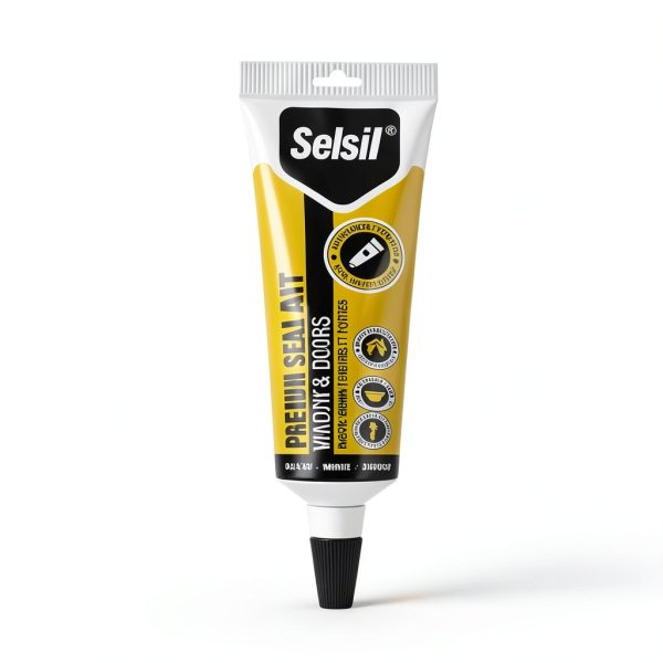 Selsil Siliconized Super Acrylic Latex Sealant White Paintable 5.5 oz-3