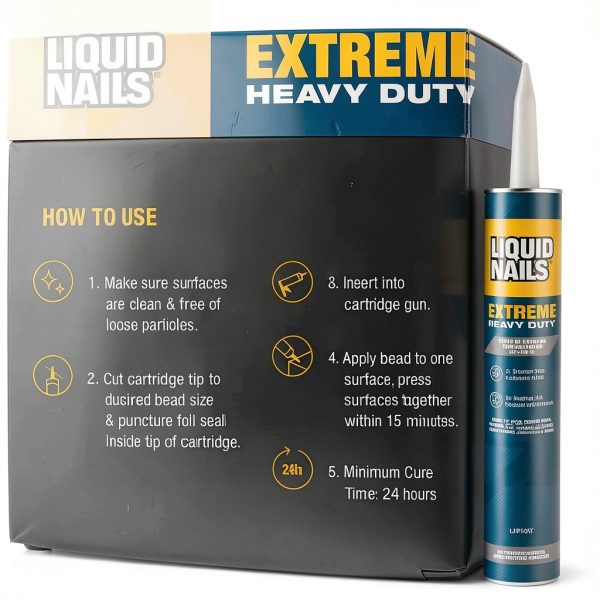 Liquid Nails 414607 LN-907 Heavy Duty Adhesive 10 oz White-3